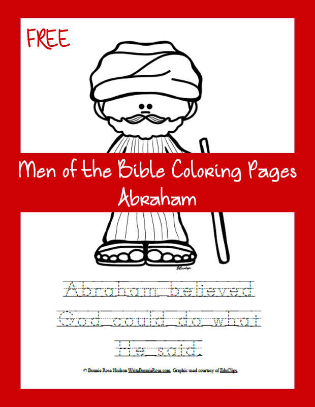 Free Bible Coloring Page-Abraham
