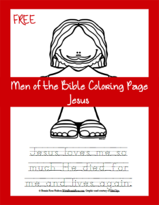 Free Men of the Bible Coloring Page