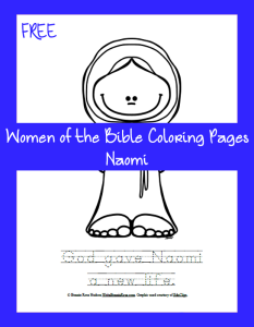 Women of the Bible Coloring Page