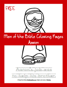 Men of the Bible Coloring Page-Aaron