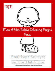 Men of the Bible Coloring Page-Paul