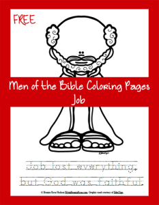 Men of the Bible Coloring Page-Job
