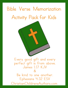 Bible Verse Memorization Activities for Kids