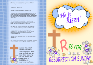 Resurrection Day Tract Front