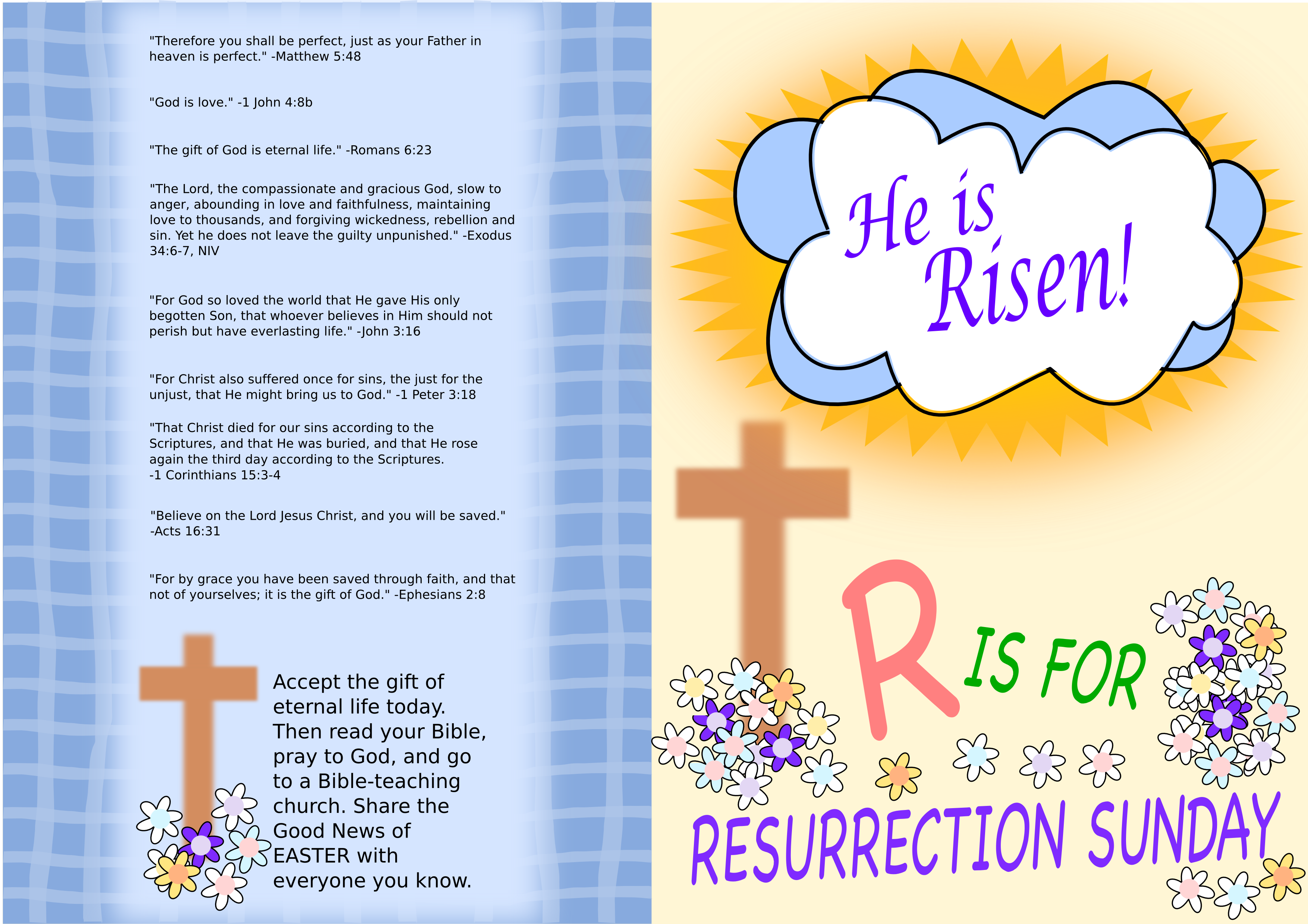 Free Easter Gospel Tract Christian Children's Authors
