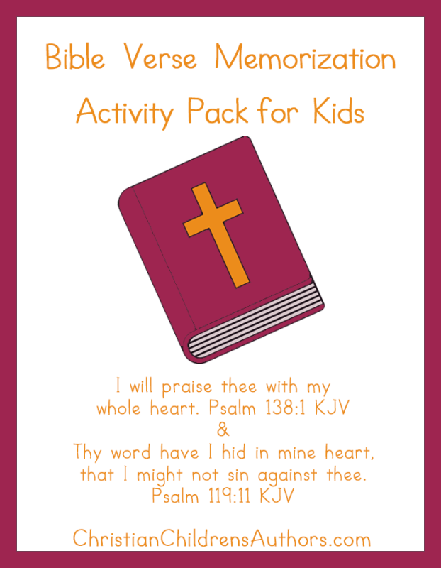 Bible Verse Activities For Kids-Psalm 138:1 And 119:11 – Christian ...