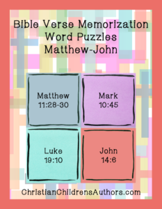 Bible Verse Memorization Word Puzzles