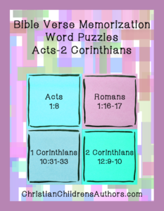 Bible Verses to Memorize for Kids-Acts-2 Corinthians