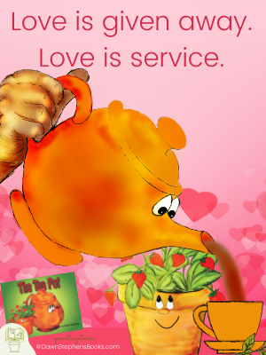 Love is service. fruit of the spirit lesson on love