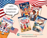 patriotic books by Jane Hampton Cook presented by Little Pot